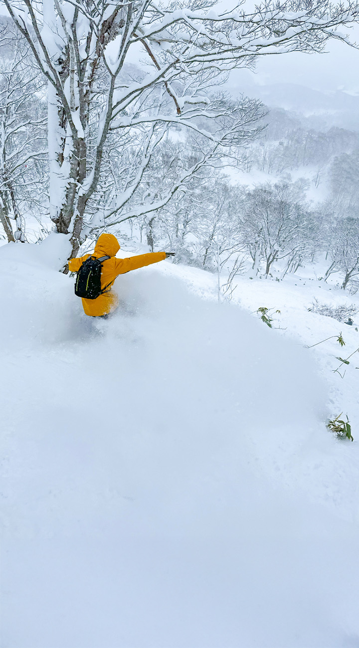 Backcountry skiing terrain